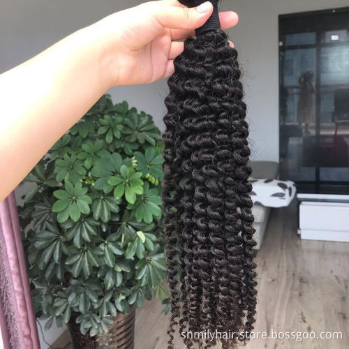 Wholesale Raw Indian Temple Hair 100% Human Hair Extension Bundle, Double Drawn Cuticle Aligned Mink Raw Virgin Human Hair